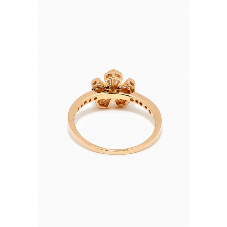 Maison H Jewels - Fleur Mini Diamond Ring in 18kt Yellow Gold Yellow