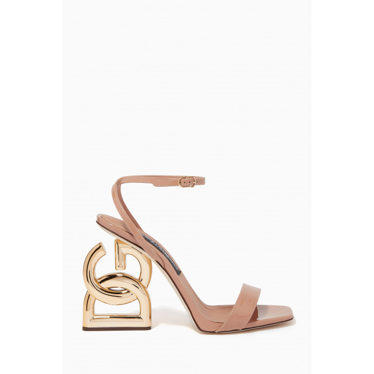 Dolce & Gabbana - Keira 105mm Heel Sandals in Patent Leather