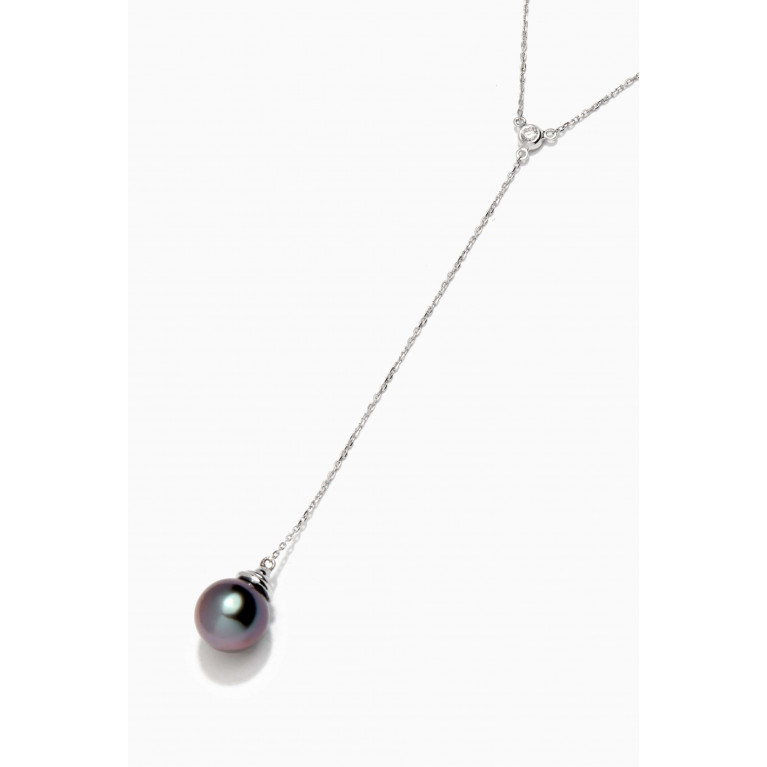 Robert Wan - Links of Love Pearl Drop Pendant Necklace in 18k White Gold