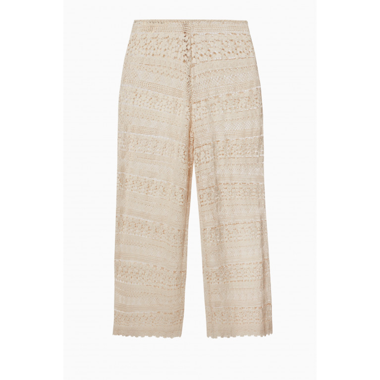Just Bee Queen - Reese Crochet Pants in Cotton Macramé
