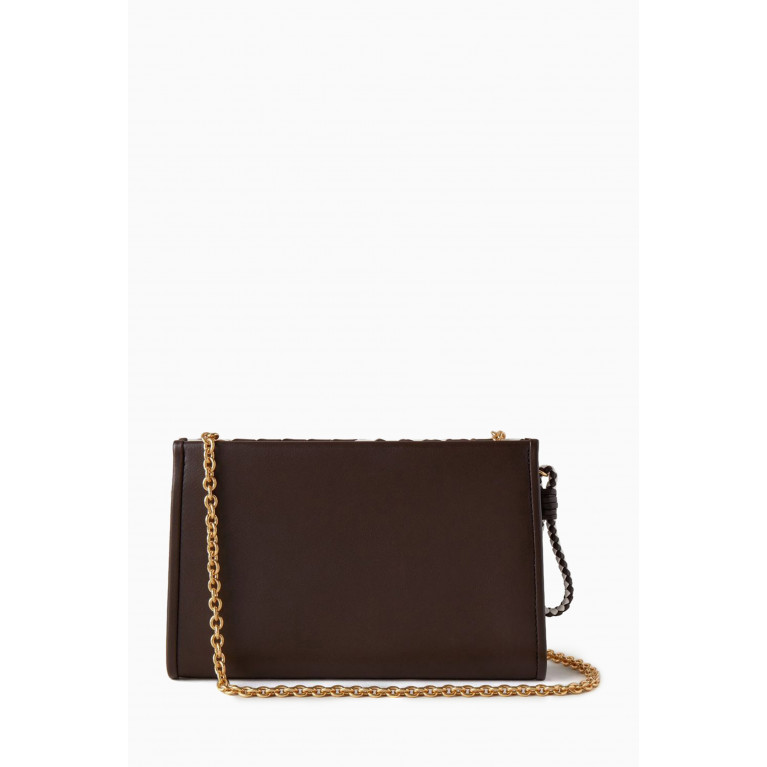 Mulberry - Iris Chain Wallet in Vichy Woven Nappa
