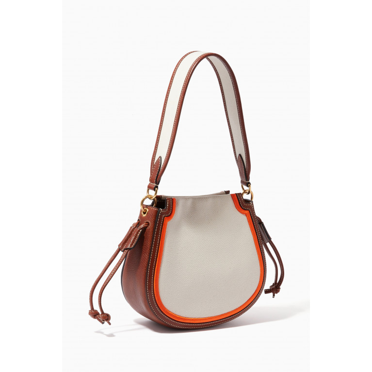 Mulberry - Mini Iris Hobo Shoulder Bag in Canvas & Leather