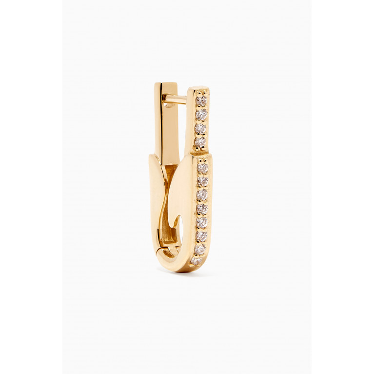 Eera - Pin Diamond Single Earring in 18kt Yellow Gold