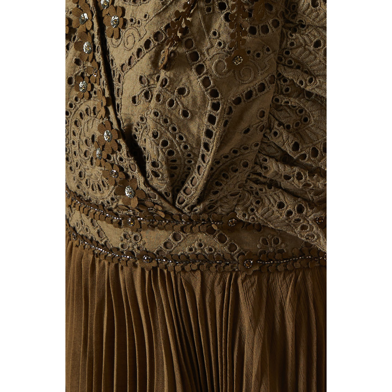 Pankaj & Nidhi - Athena Maxi Dress Neutral