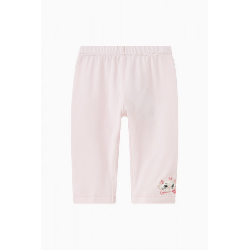 Monnalisa - Aristocats Patch Leggings in Cotton Pink