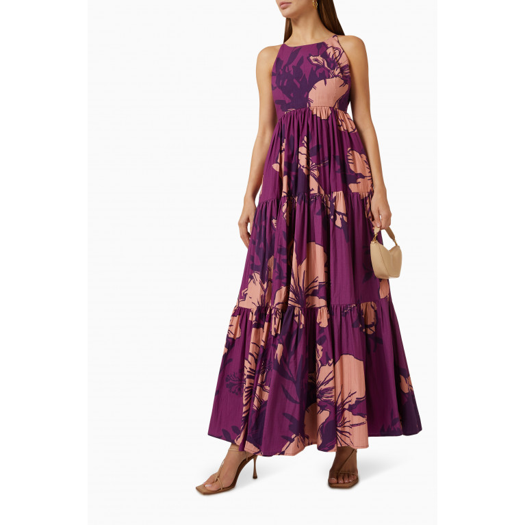 KoAi - Floral Tiered Dress in Chiffon