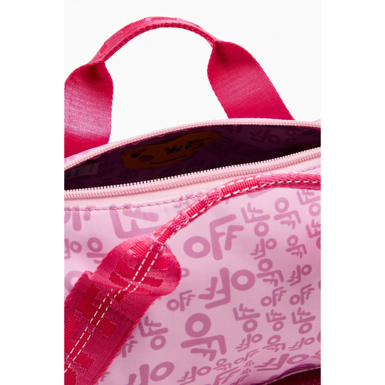 Off-White - Mini Logo-print Tote Bag in Nylon Pink