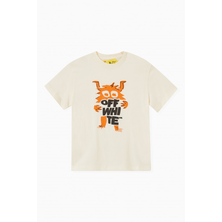 Off-White - Monster Logo T-shirt in Cotton-jersey