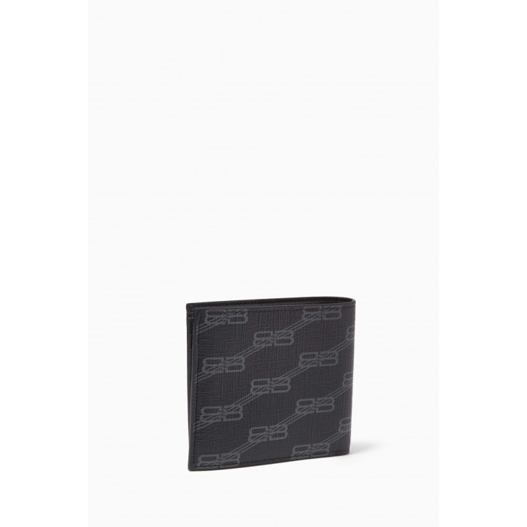 Balenciaga - Cash Square Folded Wallet in BB Monogram Canvas