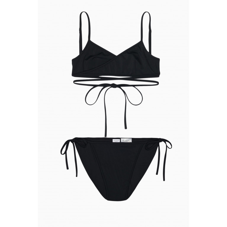 Balenciaga - Wrap Tie Bikini Set in Matte Spandex
