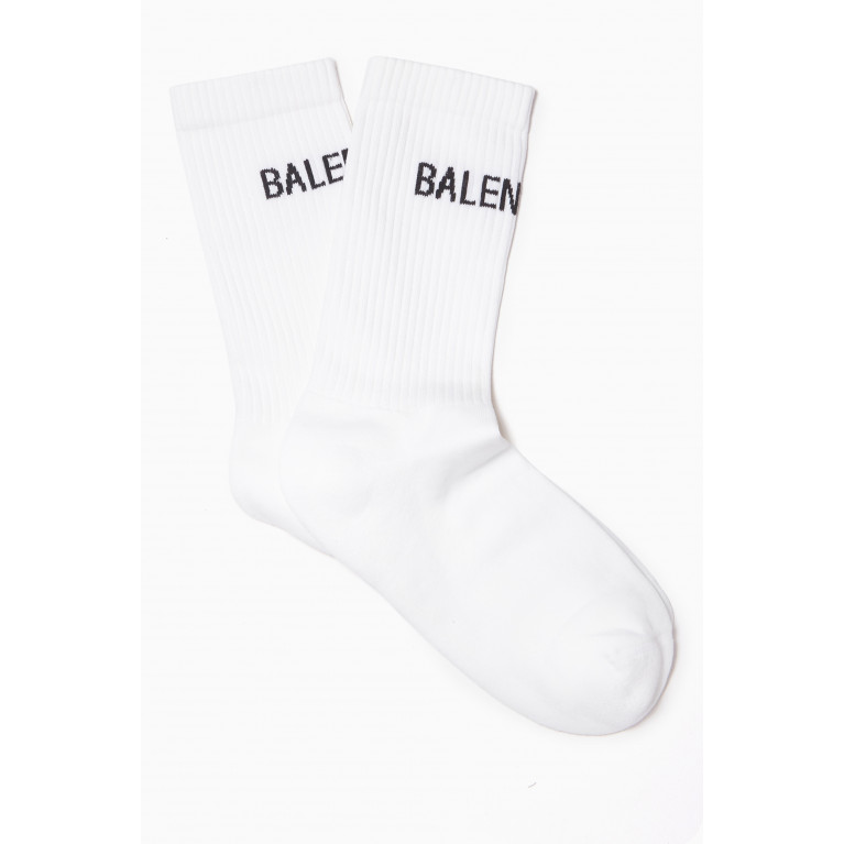 Balenciaga - Tennis Socks in Cotton Knit