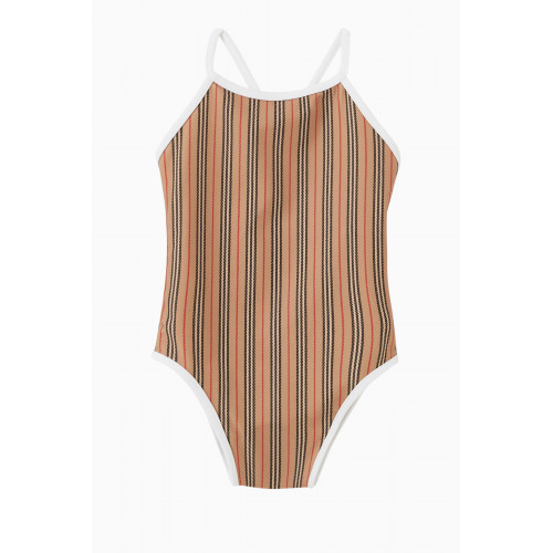 Burberry - Sandie Icon Stripe Swimsuit in Nylon