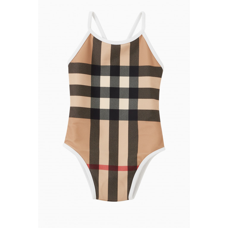 Burberry - Sandie Check Swimsuit in Nylon