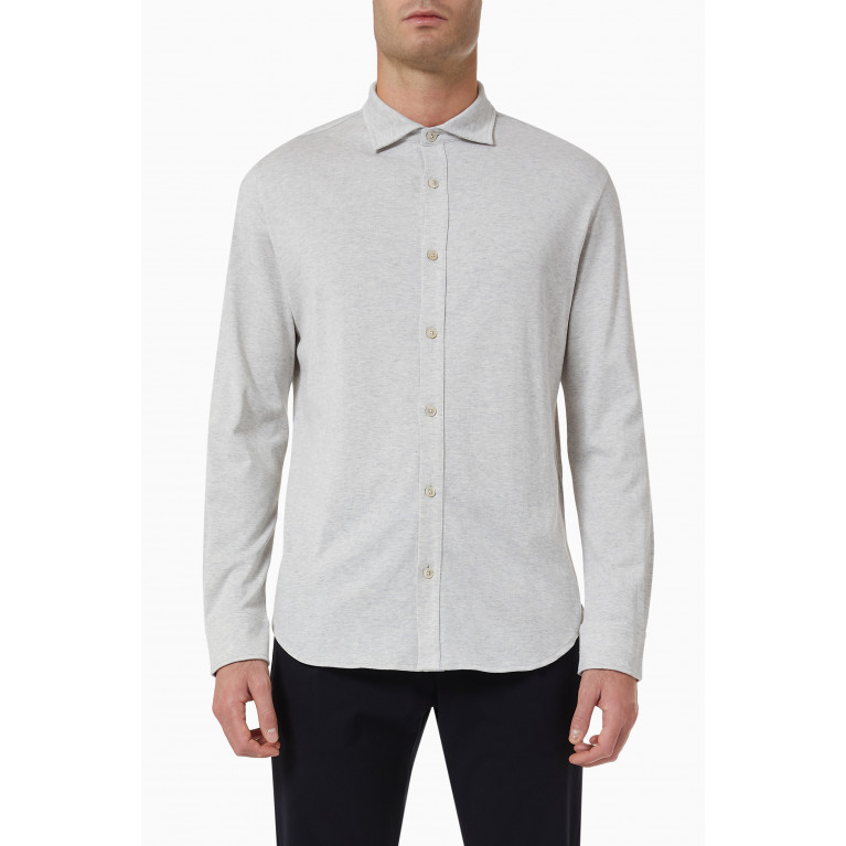 Eleventy - Shirt in Jersey Grey