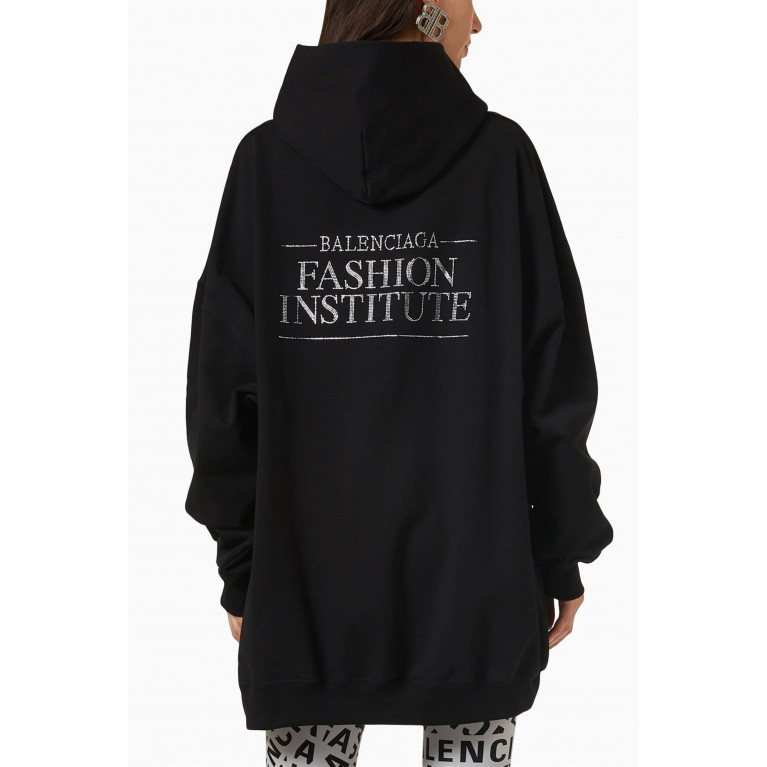 Balenciaga - Fashion Institute Large Fit Hoodie in Cotton Terry