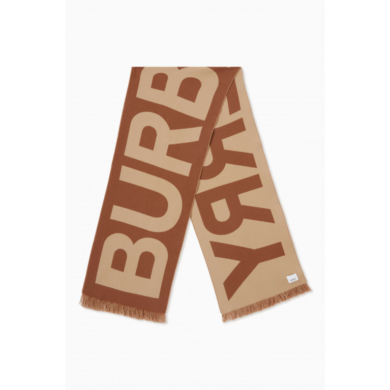 Burberry - Logo Scarf in Wool