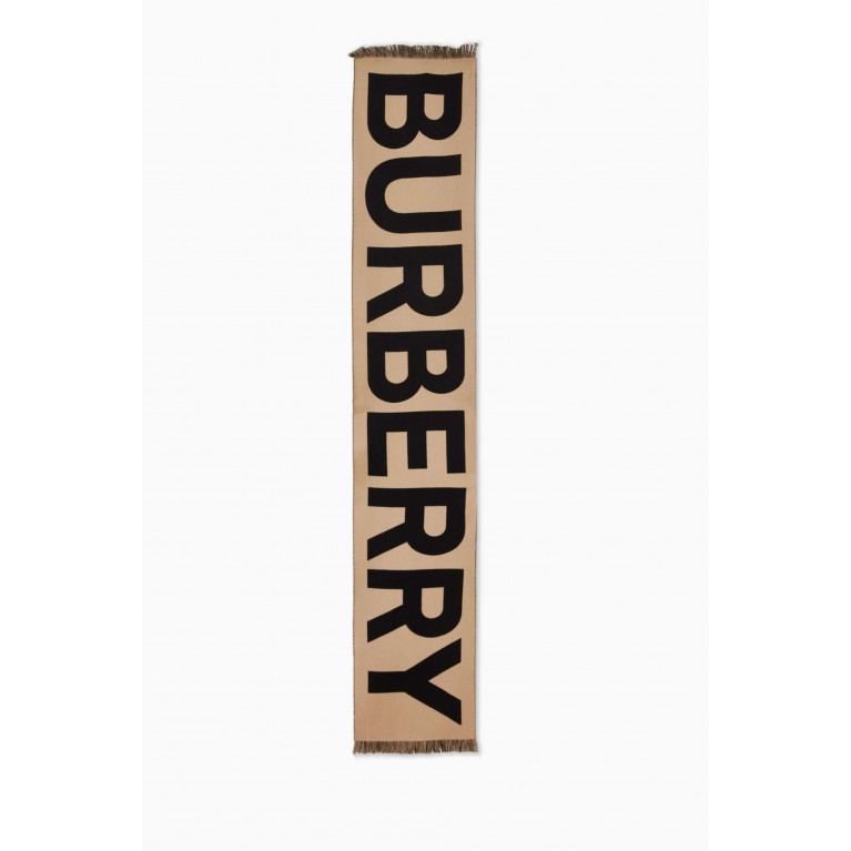 Burberry - Logo Scarf in Wool
