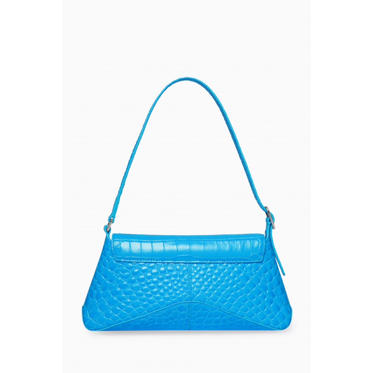 Balenciaga - XX Small Flap Bag in Shiny Crocodile Embossed Calfskin