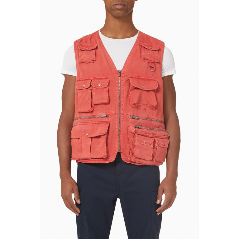 Polo Ralph Lauren - Flap-pocket Outdoor Vest in Faded Cotton-twill