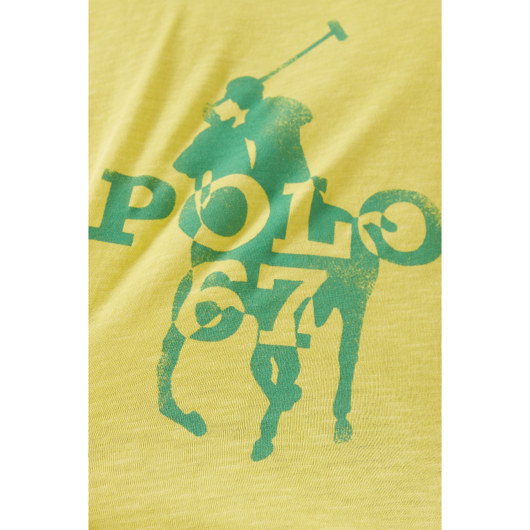 Polo Ralph Lauren - Polo Graphic Logo T-shirt in Cotton Jersey
