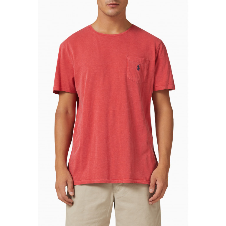 Polo Ralph Lauren - Logo Pocket T-shirt in Cotton