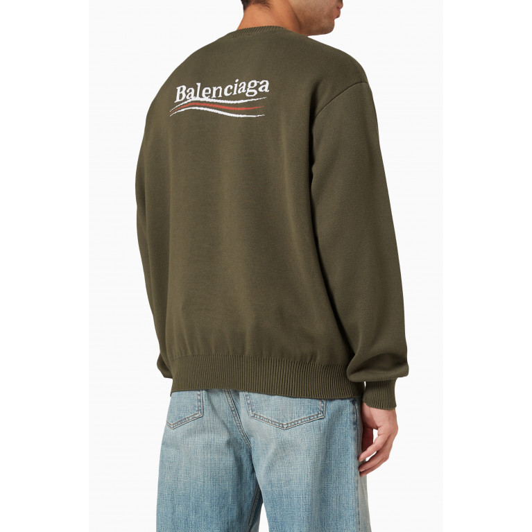 Balenciaga - Political Campaign Large Fit Sweatshirt in Cotton Fleece