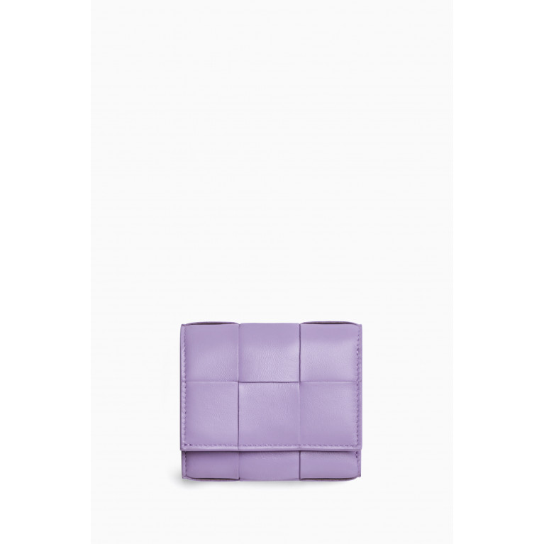 Bottega Veneta - Tri-fold Zip Wallet in Leather