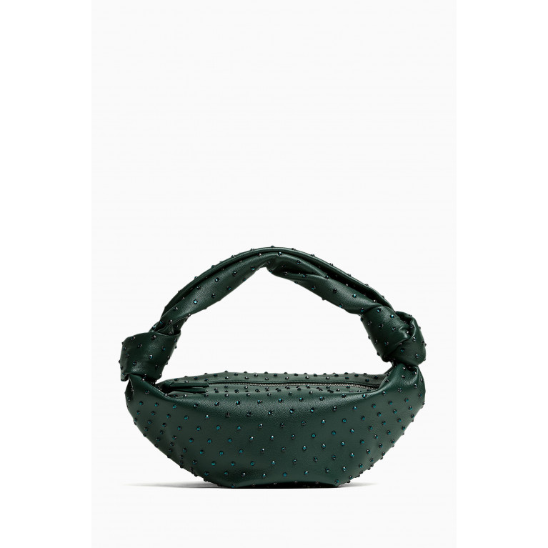 Bottega Veneta - Mini Double Knot Embellished Top-handle Bag in Leather