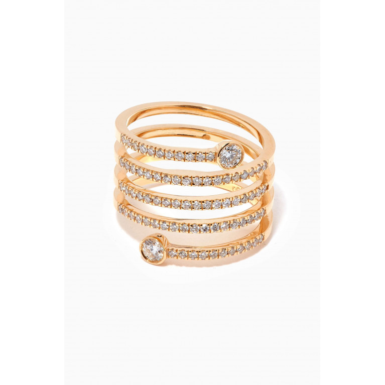 Aquae Jewels - Audacious Diamond Ring in 18kt Yellow Gold