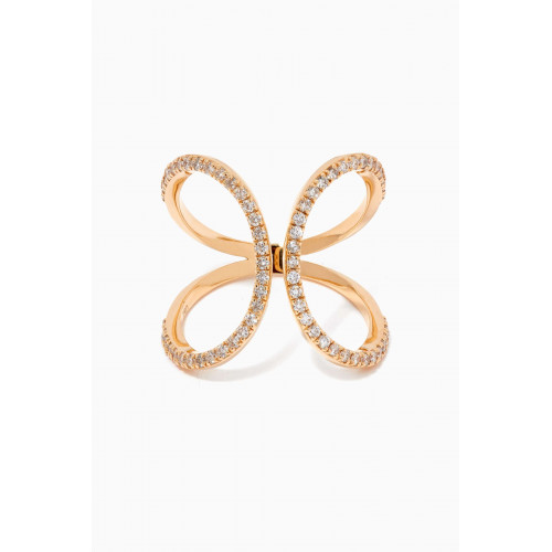 Aquae Jewels - Aphrodite Diamond Ring in 18kt Yellow Gold