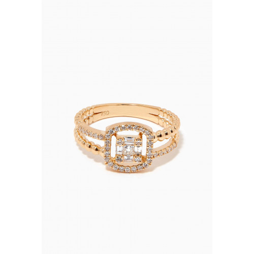 Aquae Jewels - Ibiza Diamond Ring in 18kt Yellow Gold
