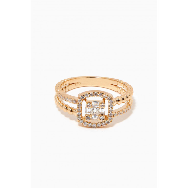 Aquae Jewels - Ibiza Diamond Ring in 18kt Yellow Gold