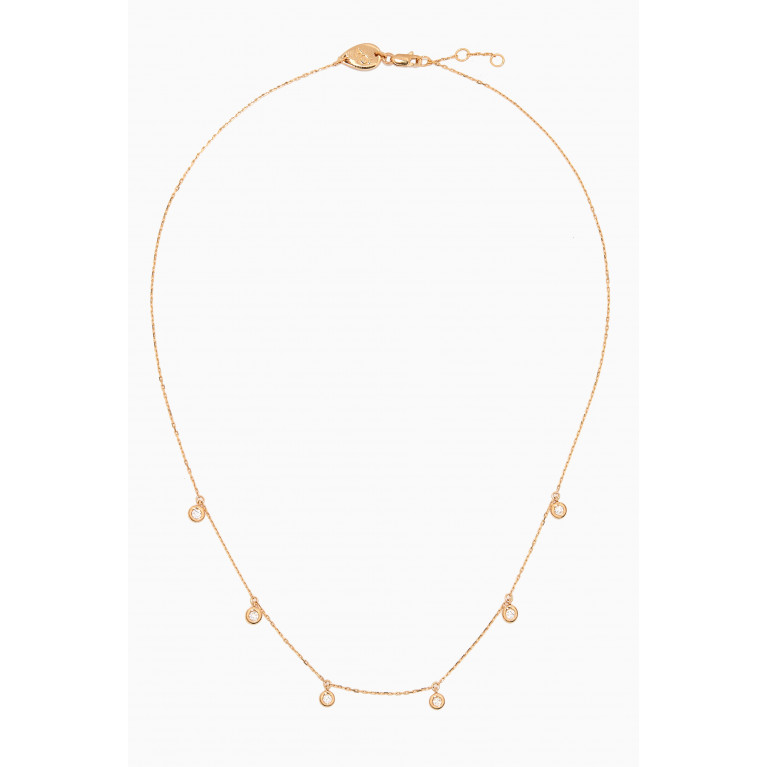 Aquae Jewels - Constellation Diamond Necklace in 18kt Yellow Gold