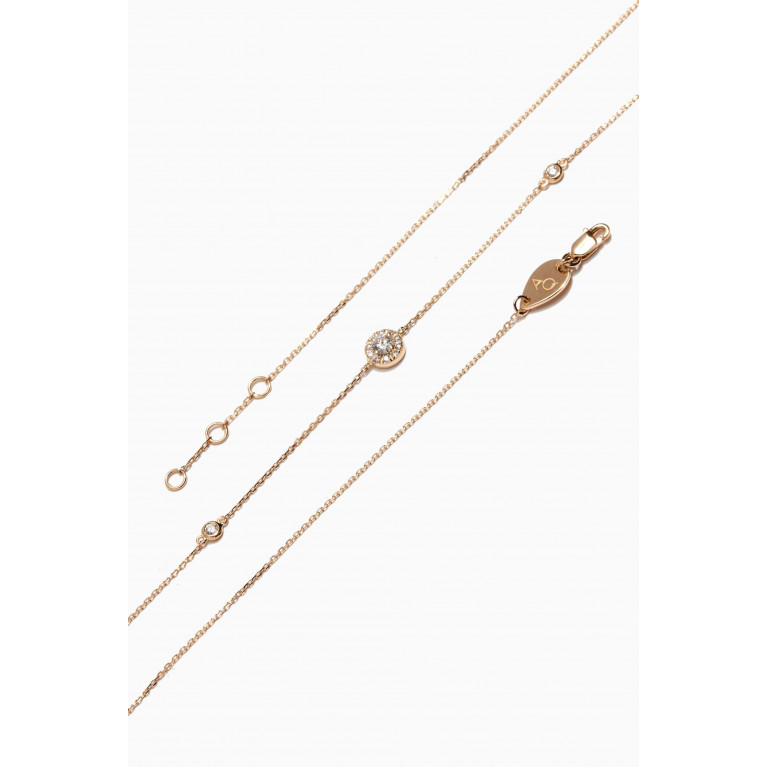 Aquae Jewels - Athena Diamond Necklace in 18kt Yellow Gold