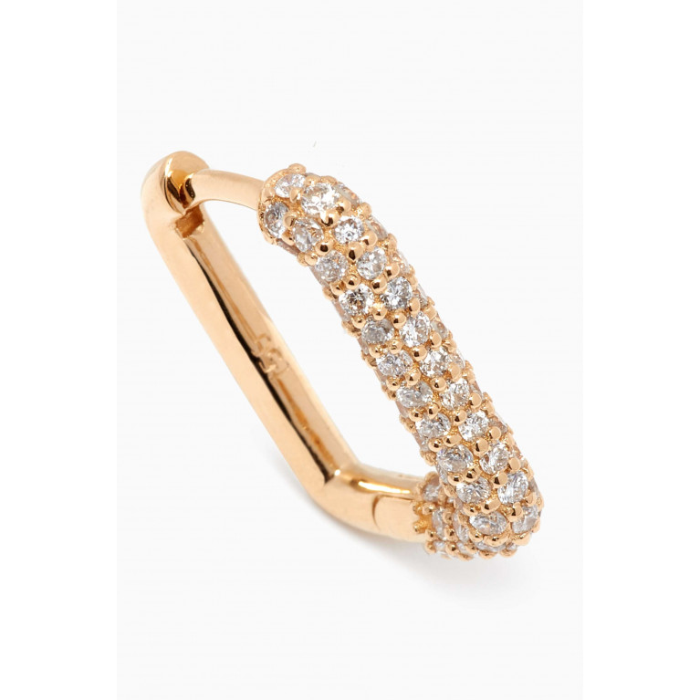 Aquae Jewels - Menuet Diamond Earrings in 18kt Yellow Gold