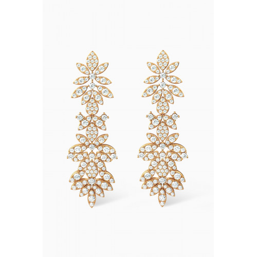 Aquae Jewels - Eminence Diamond Earrings in 18kt Yellow Gold