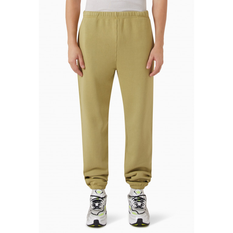 Les Tien - Classic Track Pants in Cotton Jersey Green