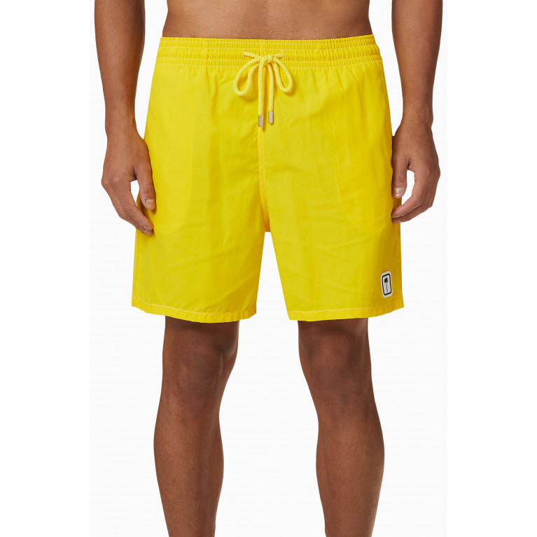 Palm Angels - x Vilebrequin Swim Shorts in Nylon Yellow