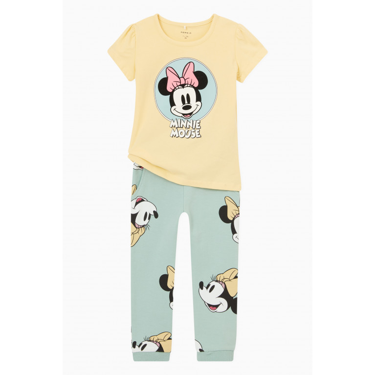 Name It - Minnie Mouse T-shirt in Cotton Yellow