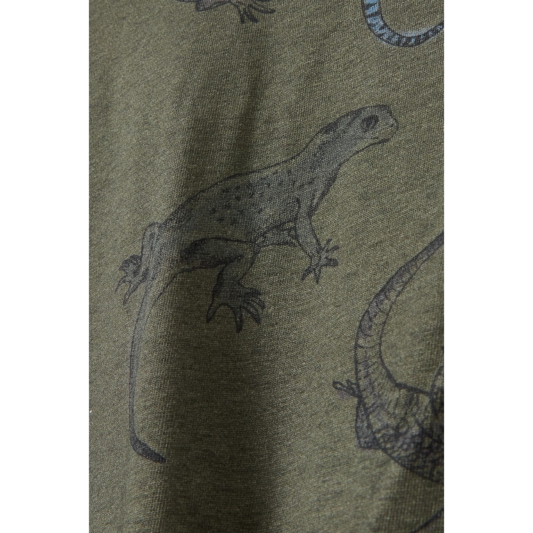 Name It - Lizard T-shirt in Cotton Grey