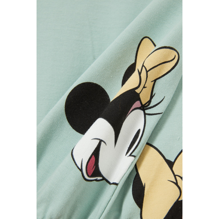 Name It - Minnie Mouse Sweatshirt in Cotton Green