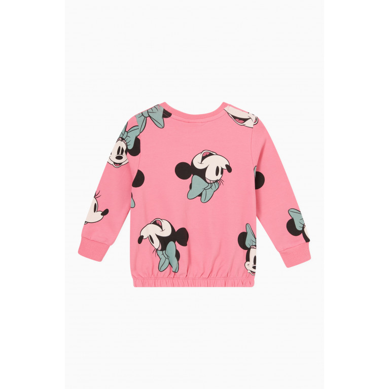 Name It - Minnie Mouse Sweatshirt in Cotton Pink