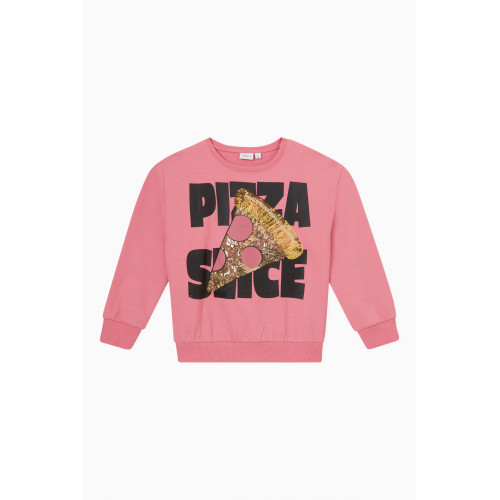 Name It - Soda Sweatshirt in Cotton Pink