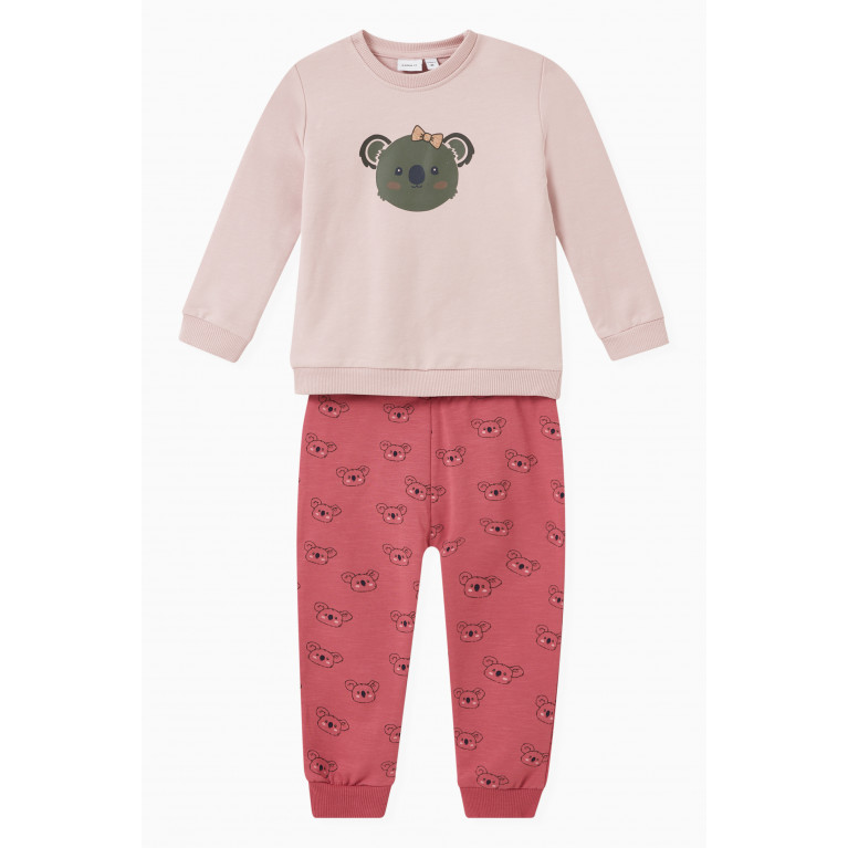 Name It - Koala Sweat Suit in Stretchy Cotton