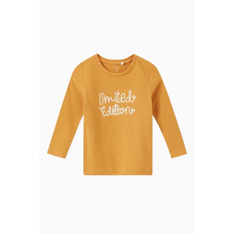 Name It - Printed Sweatshirt in Organic-cotton Neutral