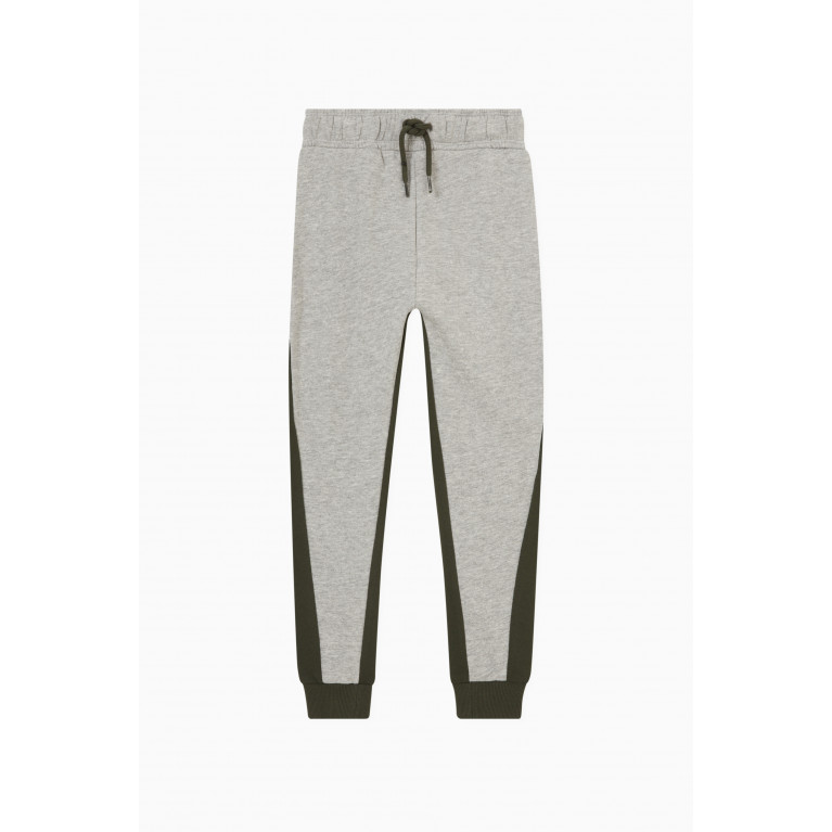 Name It - Dual-colour Sweatpants in Cotton Grey
