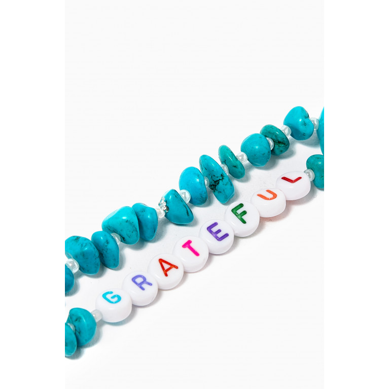 T Balance - "Grateful" Turquoise Crystal Healing Bracelet