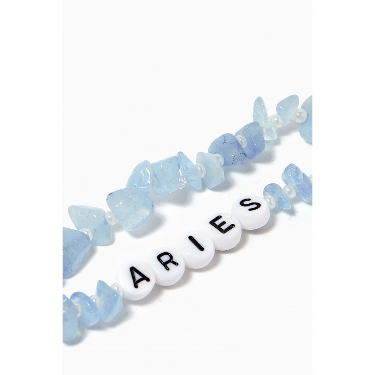 T Balance - "Aries" Aquamarine Crystal Healing Bracelet
