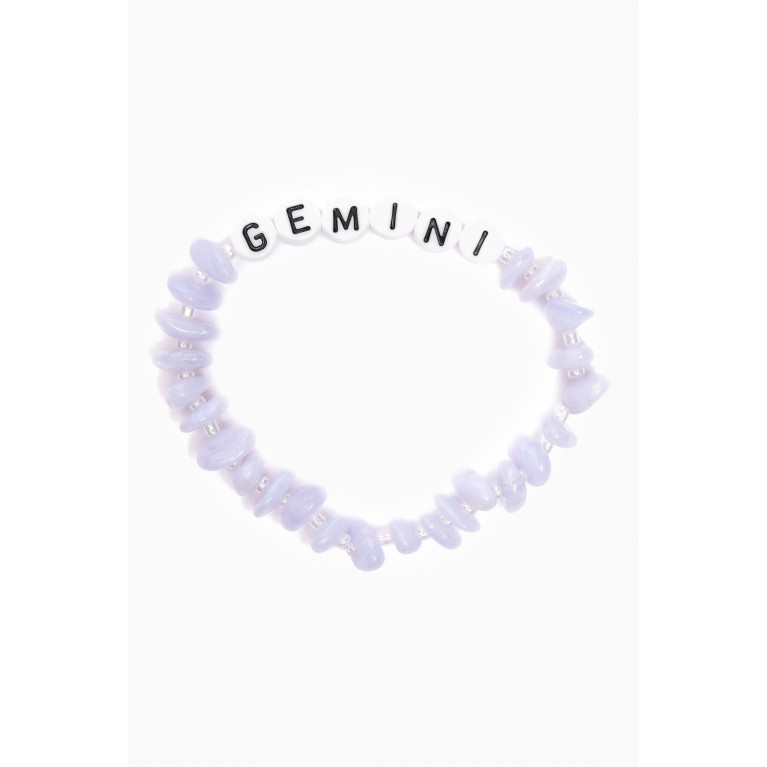 T Balance - "Gemini" Blue Lace Agate Crystal Healing Bracelet