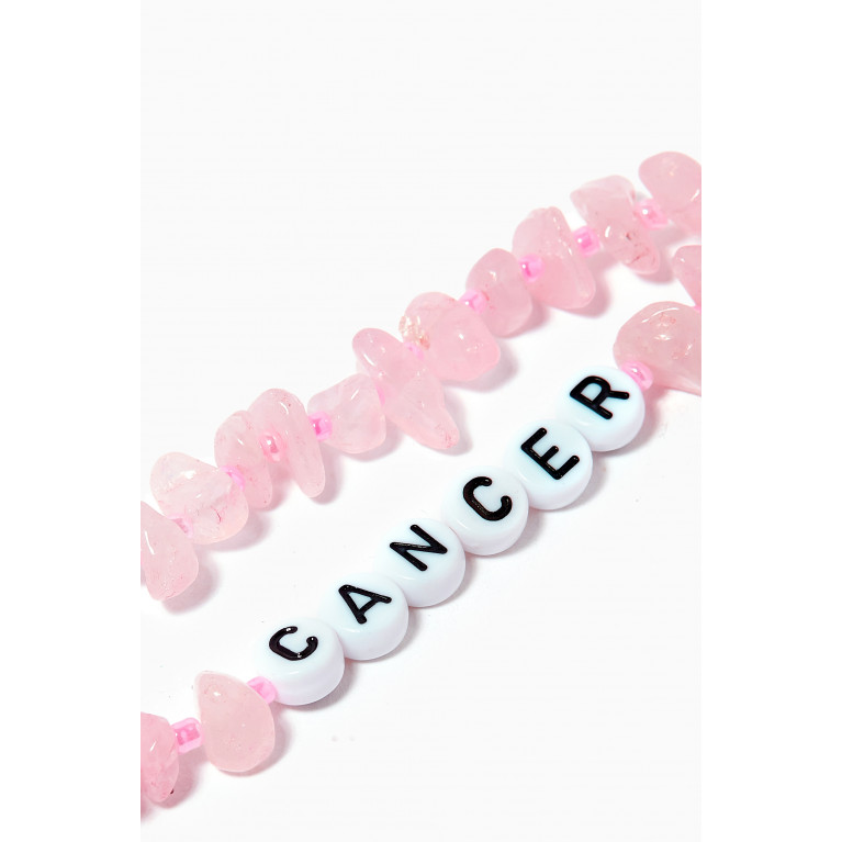 T Balance - "Cancer" Rose Quartz Crystal Healing Bracelet